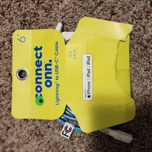 Lighting to USB-C 6 foot cable